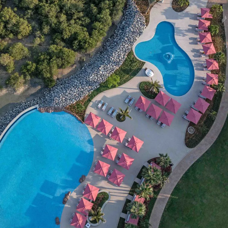 Anantara-Mina-Al-Arab-Ras-Al-Khaimah-Resort-Pool-and-Mangroves_Aerial_View