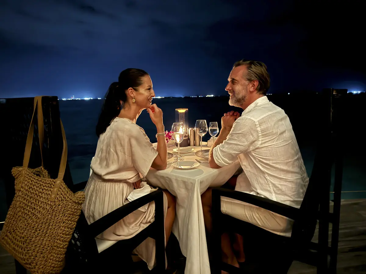 Malediven Baros Romantisches Abendessen