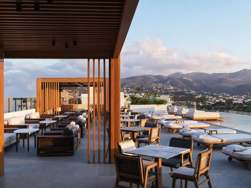 Intercontinental Crete Griechenland MINOAN Rooftop Lounge Bar